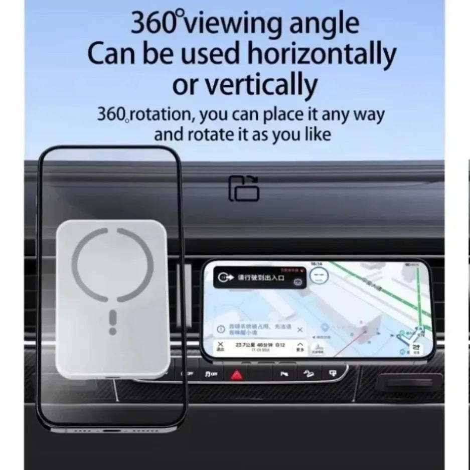 Rotation à 360 degrés support téléphone voiture MagSafe