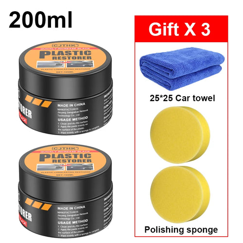 Rénovateur Plastique & Cuir Auto — Effet Brillant Longue Durée