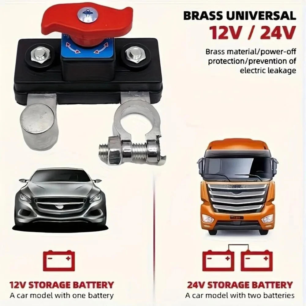Coupe-circuit batterie compatible voiture camion moto camping-car