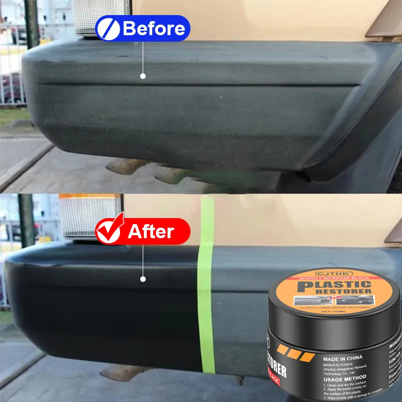 Rénovateur Plastique & Cuir Auto — Effet Brillant Longue Durée