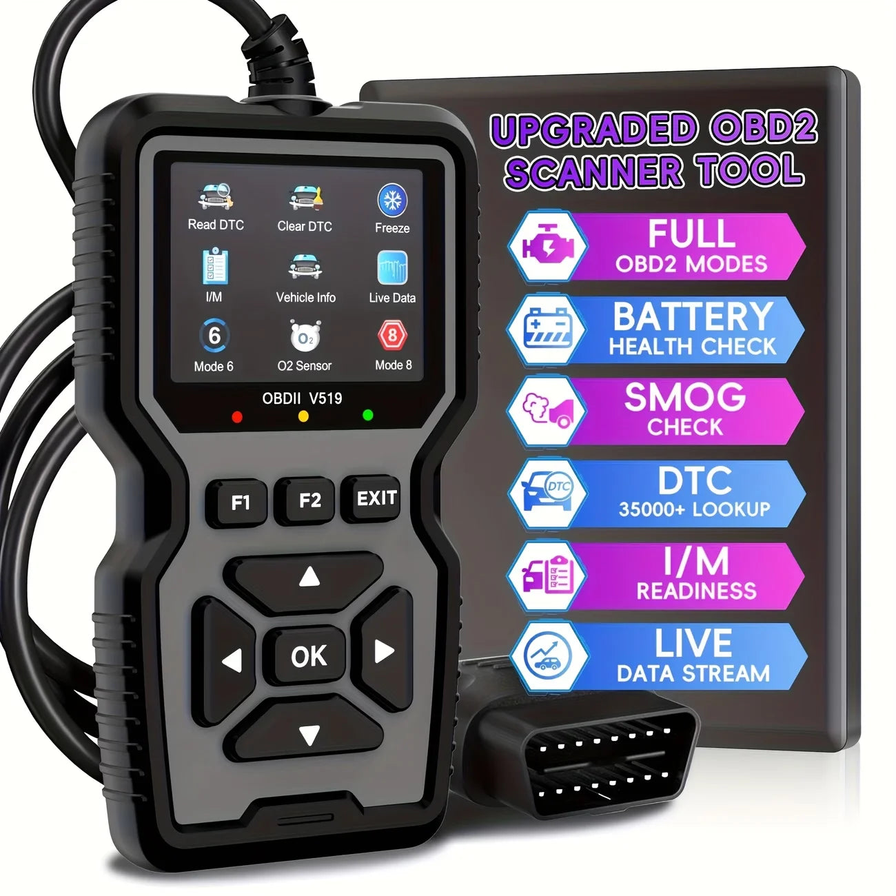 Scanner diagnostic OBD2 AUTOZENITH lecture codes erreur voiture
