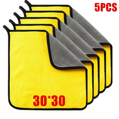 Chiffons Microfibre Auto Premium — Séchage & Polissage Sans Rayures