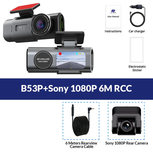 Dashcam 4K UHD Vision Nocturne | Enregistrement Boucle & Mode Parking — AUTOZENITH