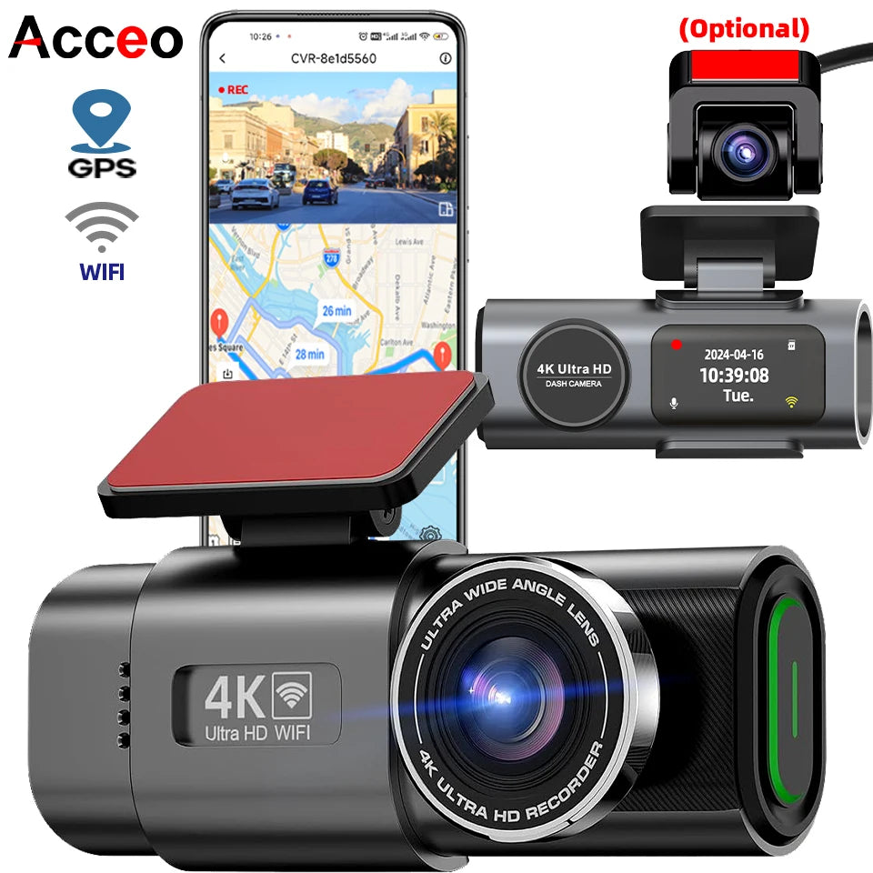 Dashcam 4K UHD Vision Nocturne | Enregistrement Boucle & Mode Parking — AUTOZENITH