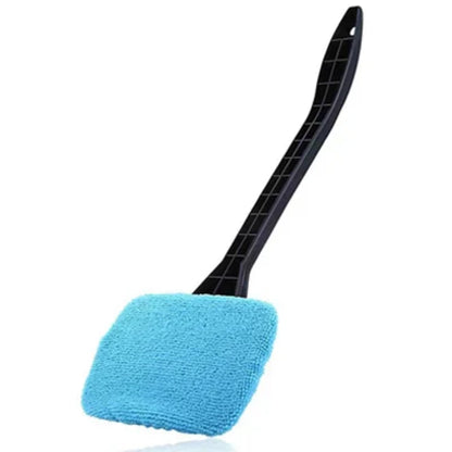 Brosse microfibre pour nettoyage vitres intérieures auto sans traces