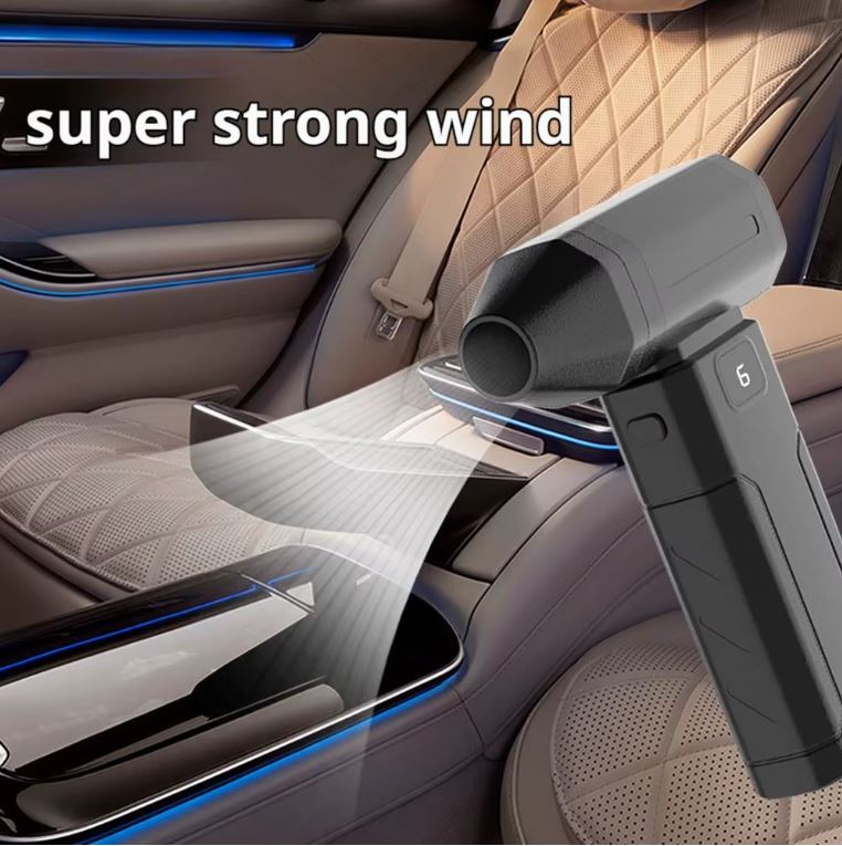 Souffleur portable rechargeable USB-C pour dépoussiérer l'habitacle auto
